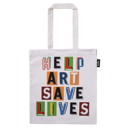 Bob and Roberta Smith Help Art Save Lives tote bag